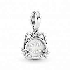 799329C01 - Charm Pandora colgante de plata Mi Gato Mascota