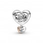 789372C00 - Charm Pandora de plata de Mamá y corazón rose