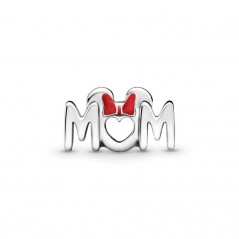 799363C01 - Charm Pandora Disney Minnie MUM en plata de ley con esmalte rojo