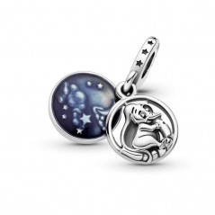 799405C01 - Charm Pandora colgante de plata Dumbo Disney con esmalte azul tomado