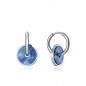 Anillo Viceroy Fashion de acero disco con resina en tonos azules para mujer