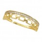 RR-3713 - Anillo de oro 18k en forma de cadena y piedras