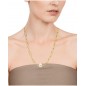 Collar dorado Viceroy Fashion de cadena con perla para mujer