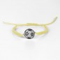 PER-108 - Pulsera de macramé con motivo balón de fútbol 