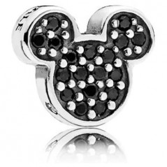 Petite Pandora Icono Mickey Brillante de plata