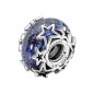 Charm de cristal de Murano en plata de ley Galaxia & Estrella