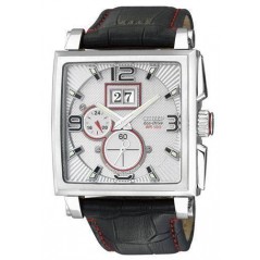 BT0071-09A - Reloj CITIZEN coleccion 3D PERPETUAL CALENDAR. Eco Drive. Acero. Cuadrado.