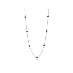 PA590405NJA-80 - Collar Pandora de plata S-LOCK en 80 cm de largo. Jade