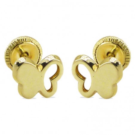 RR-3915 - Pendientes de oro 18k Mariposa