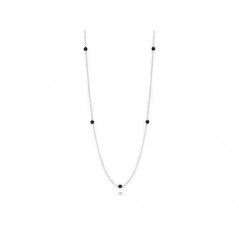 PA591015ON-80 - Collar Pandora de plata S-LOCK en 80 cm de largo. Onix