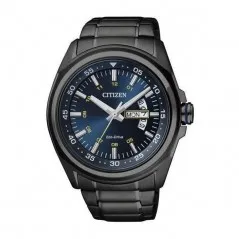 AW0024-58L - Reloj Citizen hombre. Acero pavonado negro. Colección Sport. Eco Drive