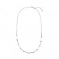 Collar Barras Brillantes de plata de ley de Pandora con circonitas cúbicas transparentes Largo 45 cm