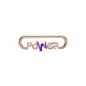 Link con un recubrimiento en oro rosa de 14k Palabra Power Pandora ME