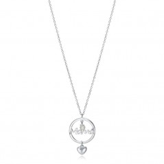 Collar Viceroy Jewels de plata de ley para Mamá con perla y corazón