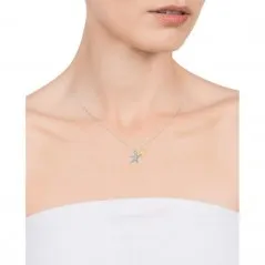 Collar Viceroy Jewels de plata de ley Estrellas de Mar en 2 tonos para mujer