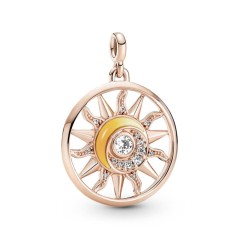 781965C01 - Medallón con un recubrimiento en oro rosa de 14k Poder del Sol Pandora ME