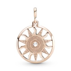781965C01 - Medallón con un recubrimiento en oro rosa de 14k Poder del Sol Pandora ME
