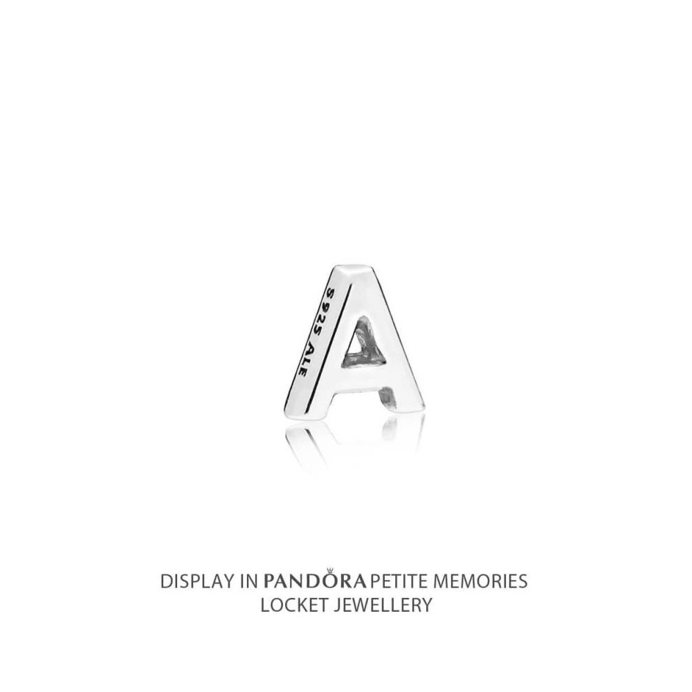 Petite Memories plata de ley Pandora Letra A