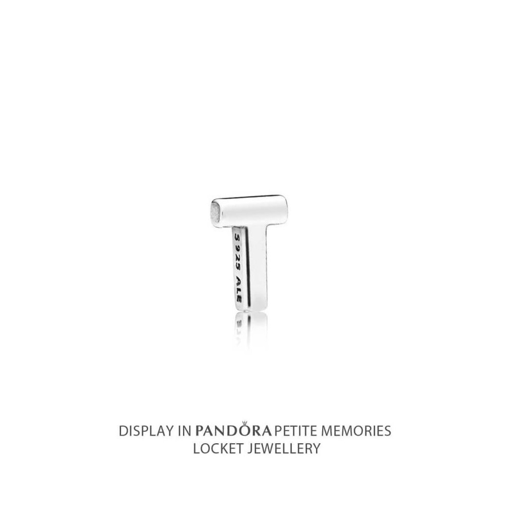 Petite Memories plata de ley Pandora Letra T