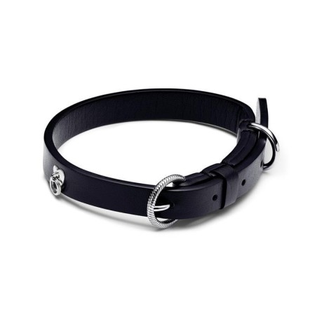312262C01-S - Collar Pandora para Mascota de tela negro sin cuero