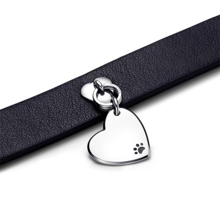 312262C01-S - Collar Pandora para Mascota de tela negro sin cuero