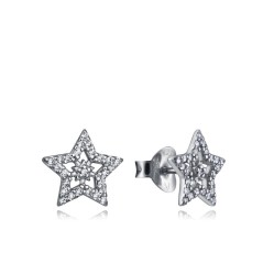 7117E000-38 - Pendientes Viceroy Jewels de plata de ley con estrellas y circonitas
