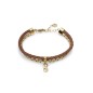 15143P09011 - Pulsera Viceroy Fashion de acero e ip dorado y piel 