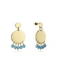 1340E01012 - Pendientes Viceroy Fashion de acero e ip dorado con bolas azules