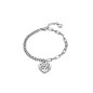 15106P01000 - Pulsera Viceroy Fashion de acero con cadena y corazón para mujer