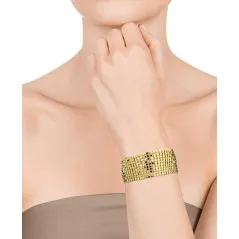 Pulsera Viceroy Fashion de acero dorado flexible para mujer
