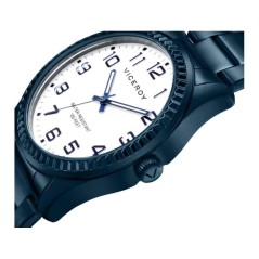 40525-34 - Reloj de Hombre brazalete de acero e ip azul  