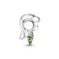 799508C01 - Charm Disney Ariel de plata de ley con esmalte púrpura y verde
