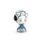 799509C01 - Charm Disney de Cenicienta en palta de ley con esmalte azul 
