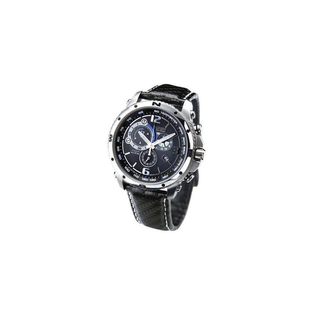 AT0771-04F - Reloj Citizen Super Titanium TI+IP Crono Eco Drive 077. Cronografo. Reserva carg