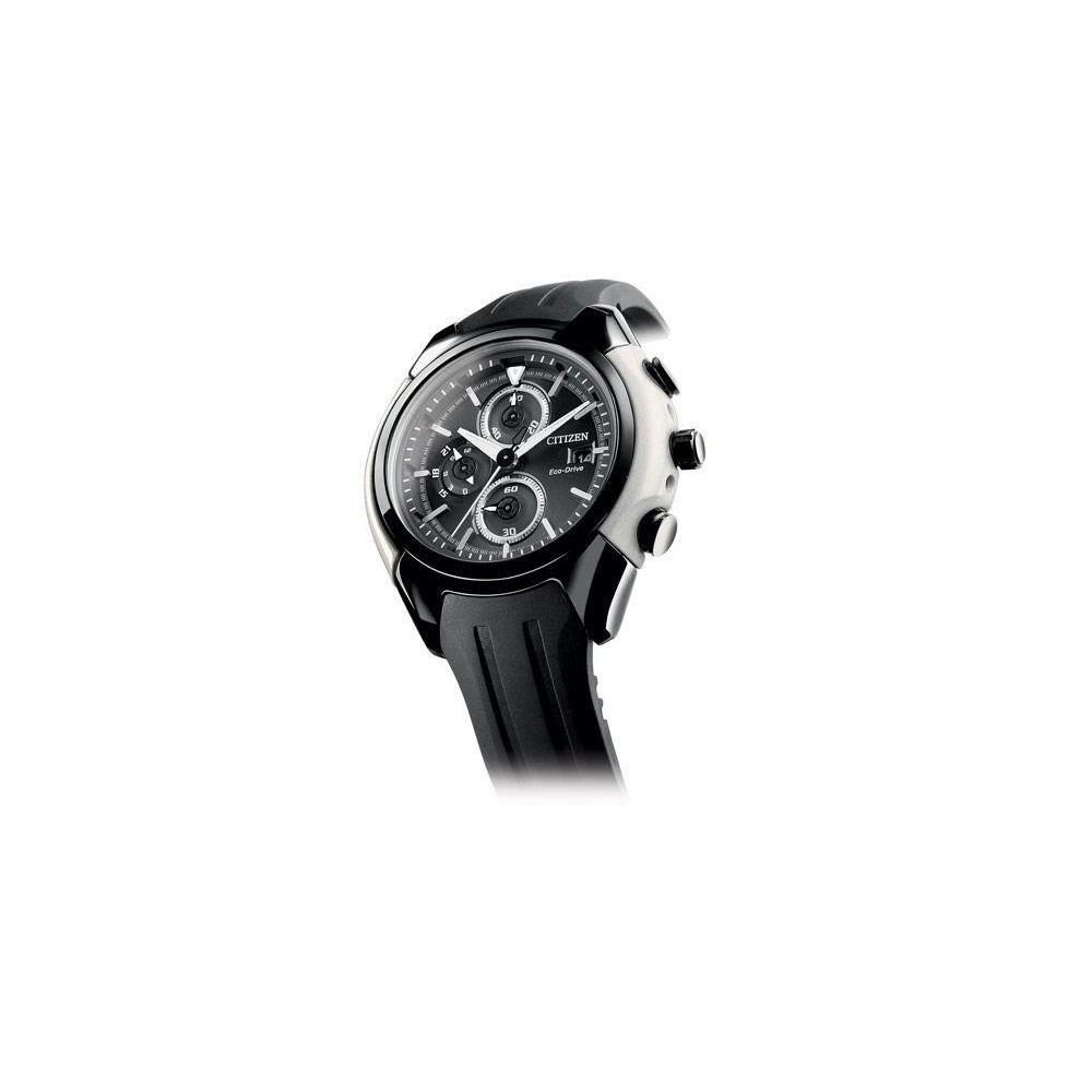 CA0286-08E - Reloj CITIZEN coleccion CROMO-GRAPH. Caja acero full black.  Eco Drive