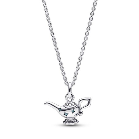 392347C01-45 - Collar en plata de ley Lámpara Mágica de Aladdin de Disney