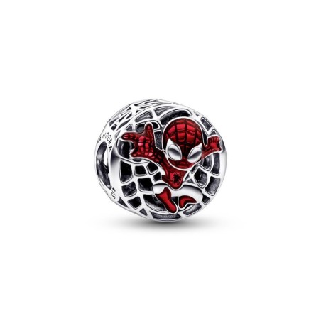792350C01 - Charm en plata de ley Ciudad Desde Arriba Spider-Man de Marvel 