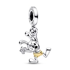 Charm Colgante en plata de ley y en oro de segunda ley de 14k 100 Aniversario Oswald de Disney
