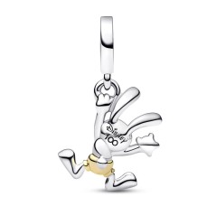 792519C01 - Charm Colgante en plata de ley y en oro de segunda ley de 14k 100 Aniversario Oswald de Disney