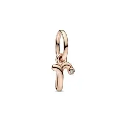 782477C01 - Charm Colgante con un recubrimiento en oro rosa de 14k Alfabeto Letra Minúscula R​