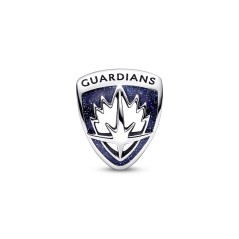 Charm en plata de ley Emblema Rocket Raccoon & Groot Guardianes de la Galaxia de Marvel
