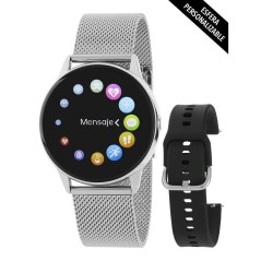 Reloj Smart Watch Marea con malla milanesa y correa de silicona