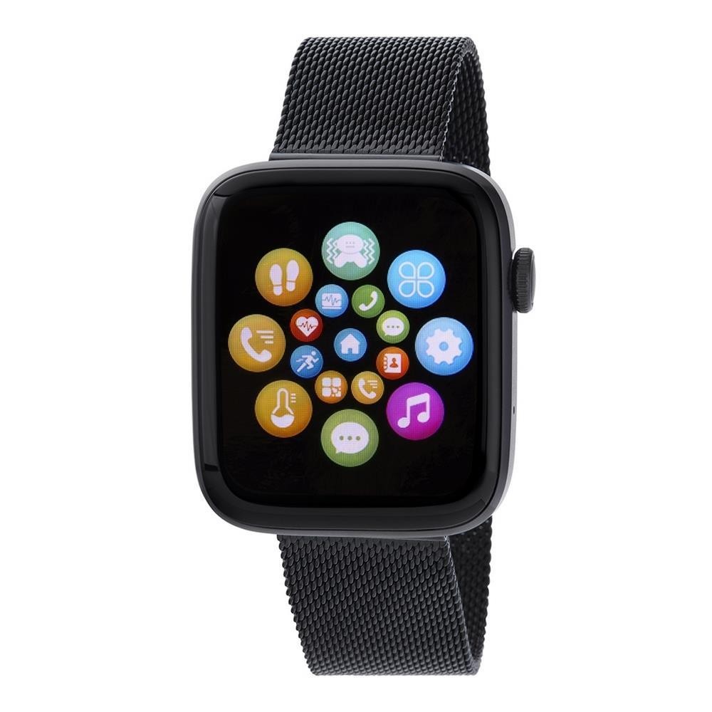 Reloj Smart Watch de Marea con correa de silicona negra