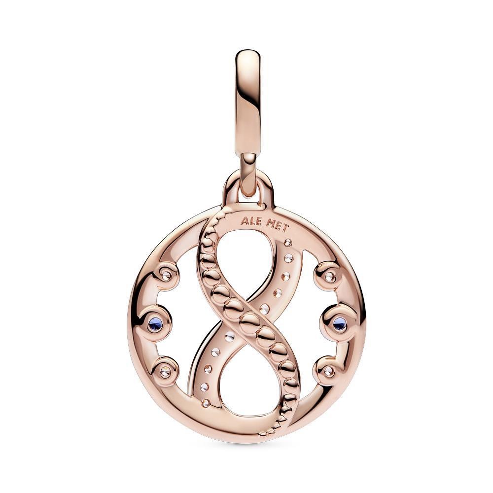 782696C01 - Medallón Pandora ME con un recubrimiento en oro rosa de 14k Símbolo Infinito Pandora