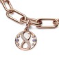 782696C01 - Medallón Pandora ME con un recubrimiento en oro rosa de 14k Símbolo Infinito Pandora