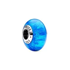 Charm en plata de ley Océano Opalescente Azul Profundo Pandora
