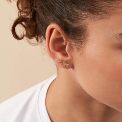 Piercing mini LIBELULA - Cristal / Dorado
