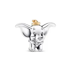 Charm en plata de ley Dumbo 100 Aniversario de Disney con Diamante sintético 0.009 ct TW GHI SI1 Pandora