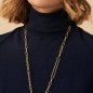 Collar largo BRIGITTE - acabado Marfil / Oro