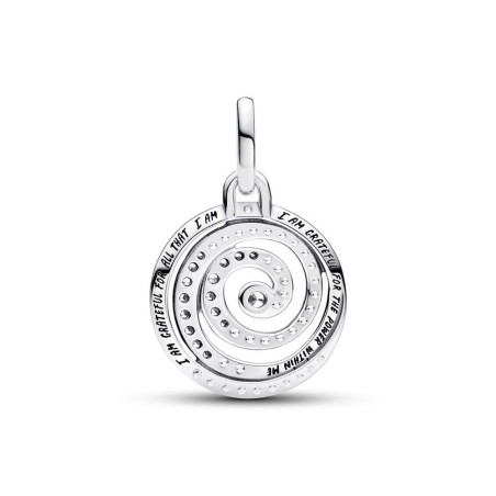 793046C01 - Charm Medallón Espiral de Gratitud Pandora ME